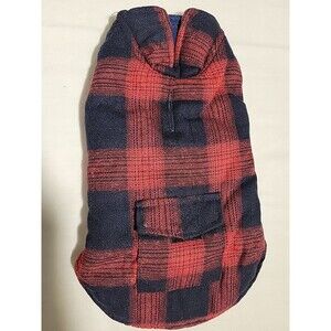 Kuoser Cozy Size XS  Dog Coat Vest Waterproof Windproof Red Navy Plaid